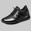 Men's Hand Stitched Leather Sneakers Classic - Black