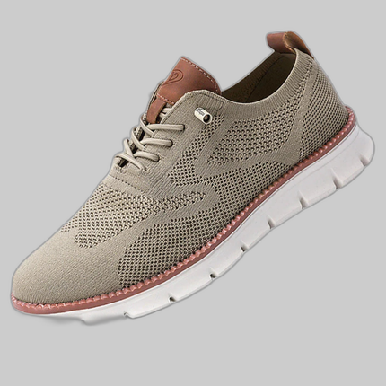 Men's Orthopedic Mesh Sneakers Lightweight in Khaki