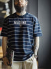 Men's Striped T-Shirt with Print