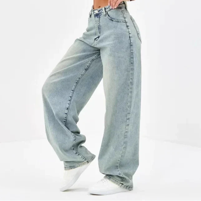 Women's Wide Leg Jeans Baggy High Waist