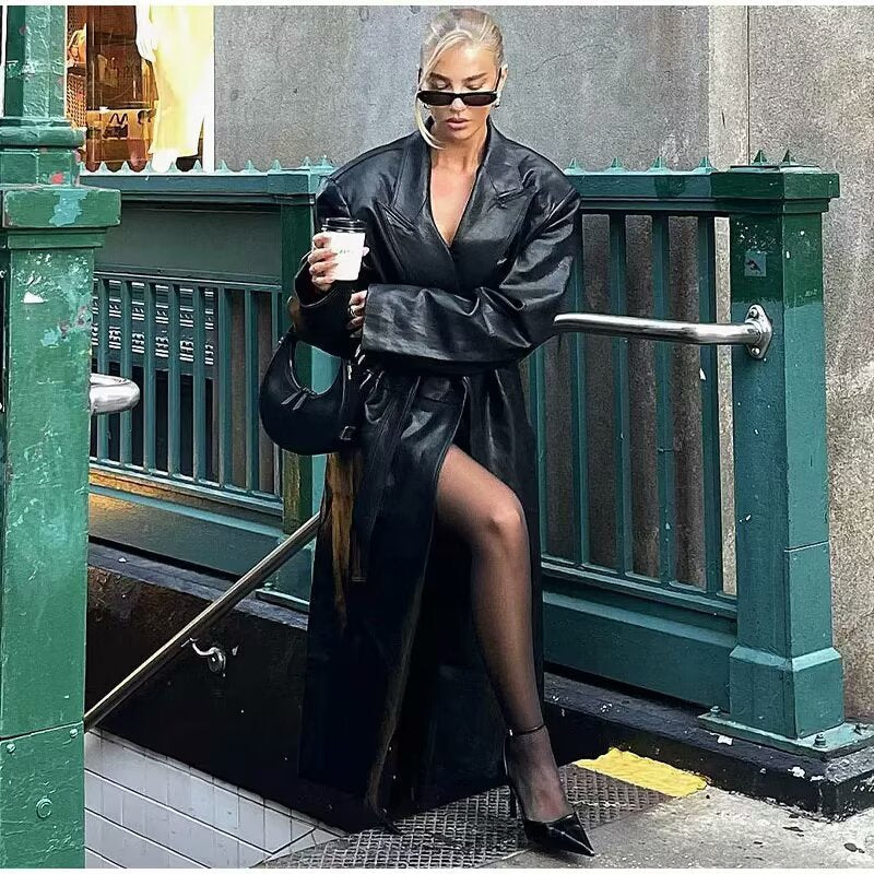 Women's Belted Wrap Trench Coat