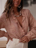 Women’s Checked Shirt with Button Placket