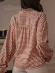 Women’s Checked Shirt with Button Placket