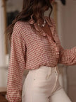 Women’s Checked Shirt with Button Placket