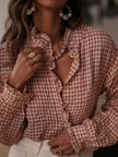 Women’s Checked Shirt with Button Placket