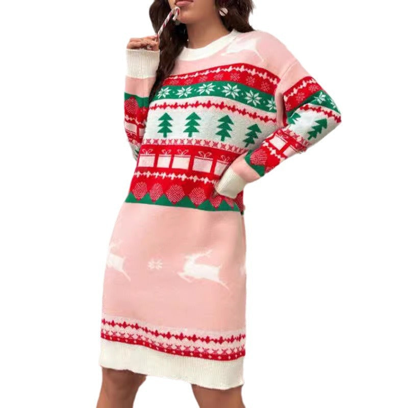 Women's Christmas Sweater Dress