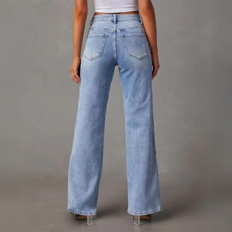 Women's Wide Leg Jeans High Waisted