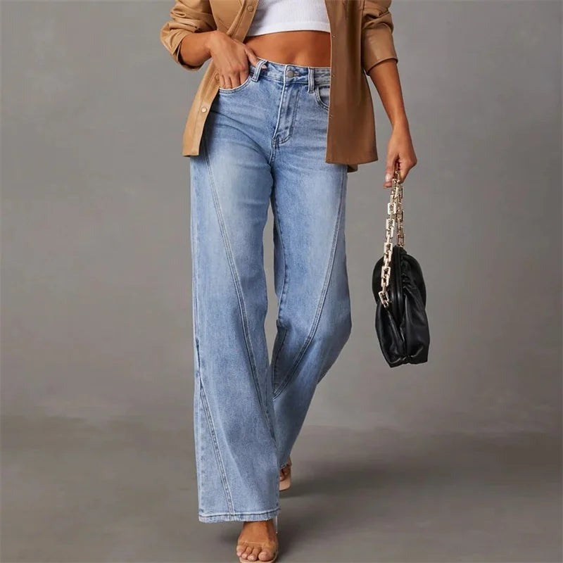 Women's Wide Leg Jeans High Waisted