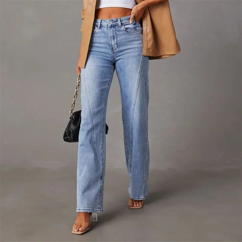 Women's Wide Leg Jeans High Waisted