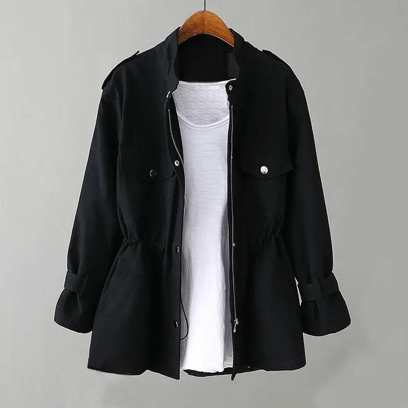 Women's Belted Double-Breasted Trench Coat