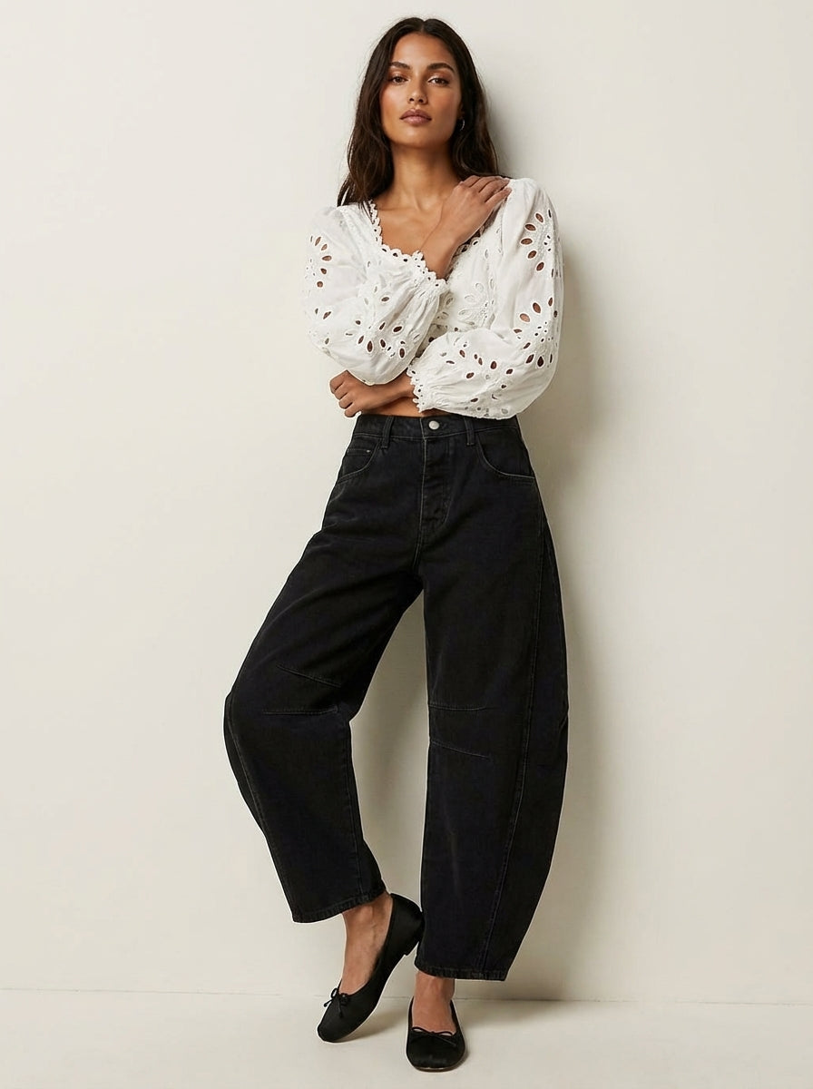 Women's Barrel Jeans Tapered Leg