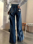 Women’s High-Waisted Pants with Braided Accents