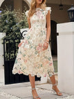 Women’s Lace Dress with Floral Pattern