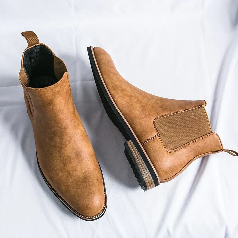 Women's Leather Chelsea Boots Lug Sole