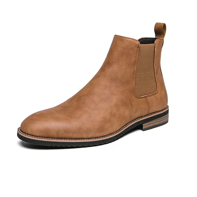 Women's Leather Chelsea Boots Lug Sole