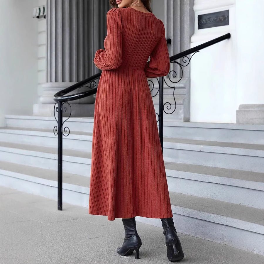 Women's Long Sleeve A-Line Fall Dresses