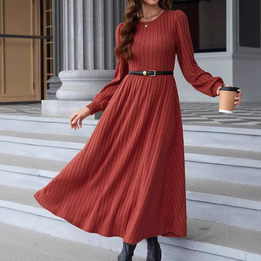 Women's Long Sleeve A-Line Fall Dresses