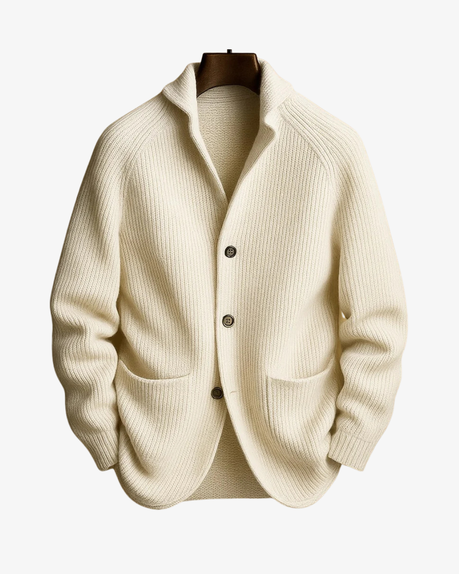Men's Button Down Cardigan Sweater Shawl Collar