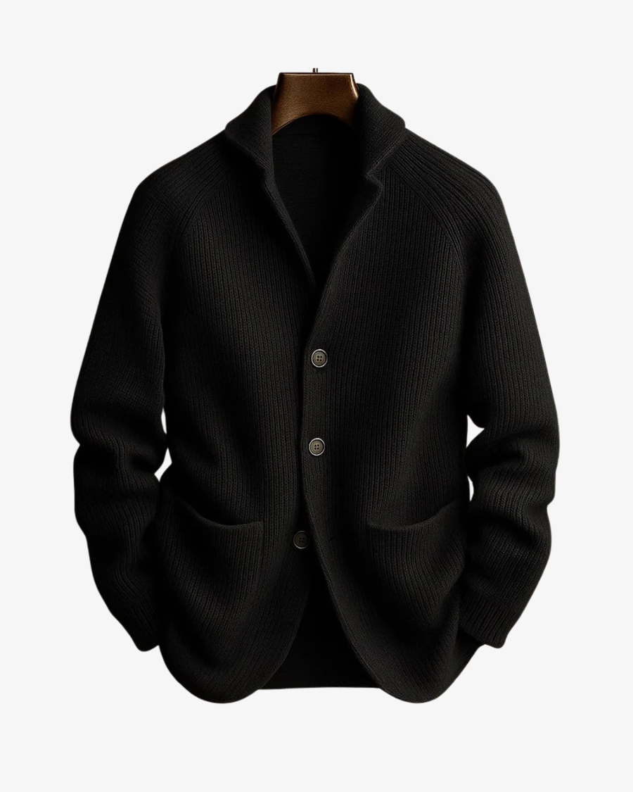 Men's Button Down Cardigan Sweater Shawl Collar