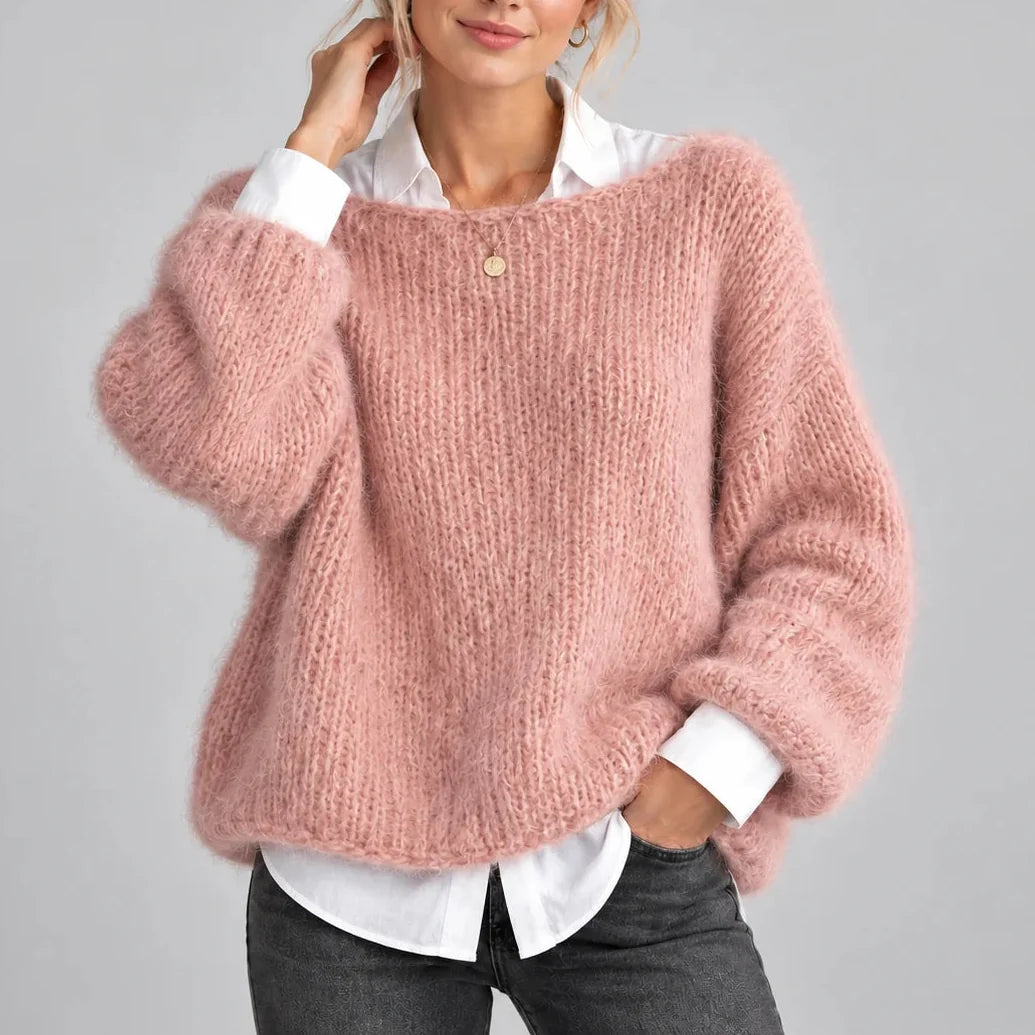 Women's Oversized Puff Sleeve Sweater