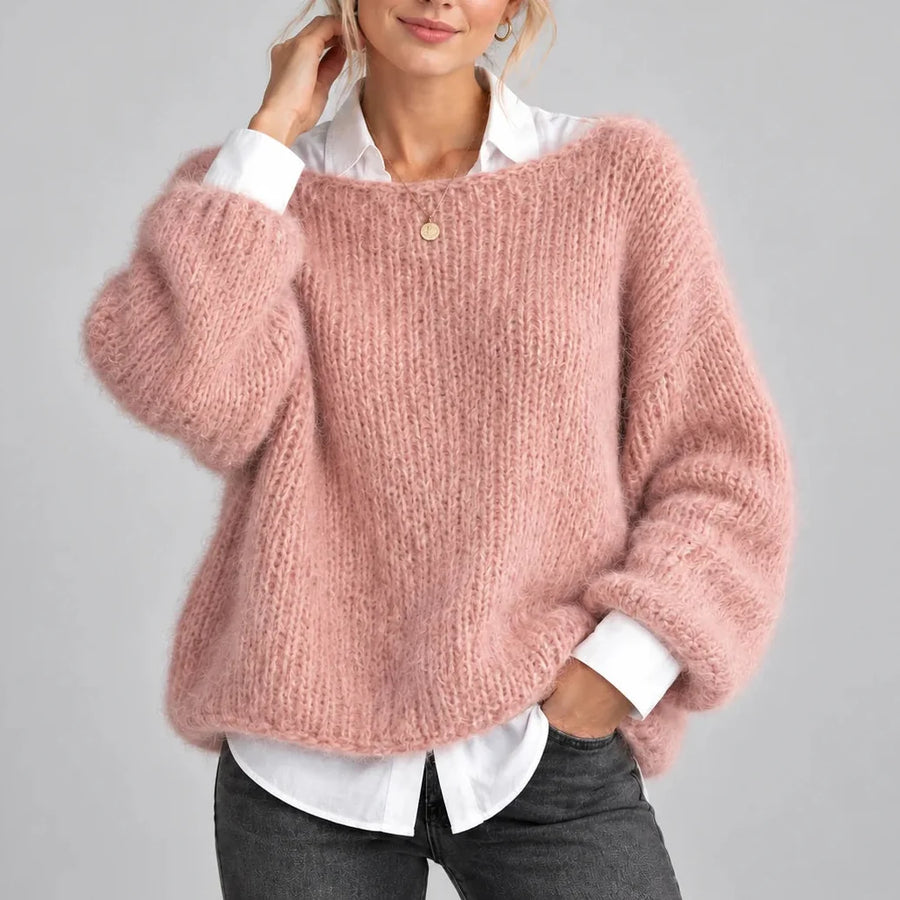 Women's Oversized Puff Sleeve Sweater