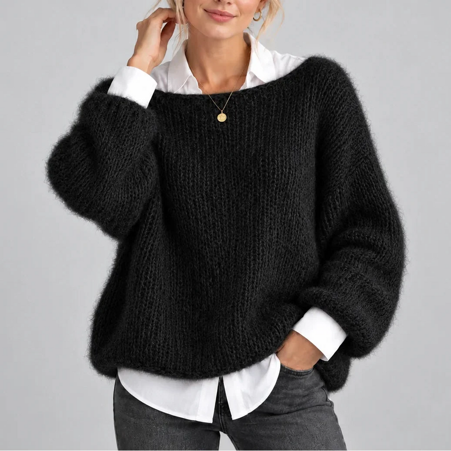 Women's Oversized Puff Sleeve Sweater