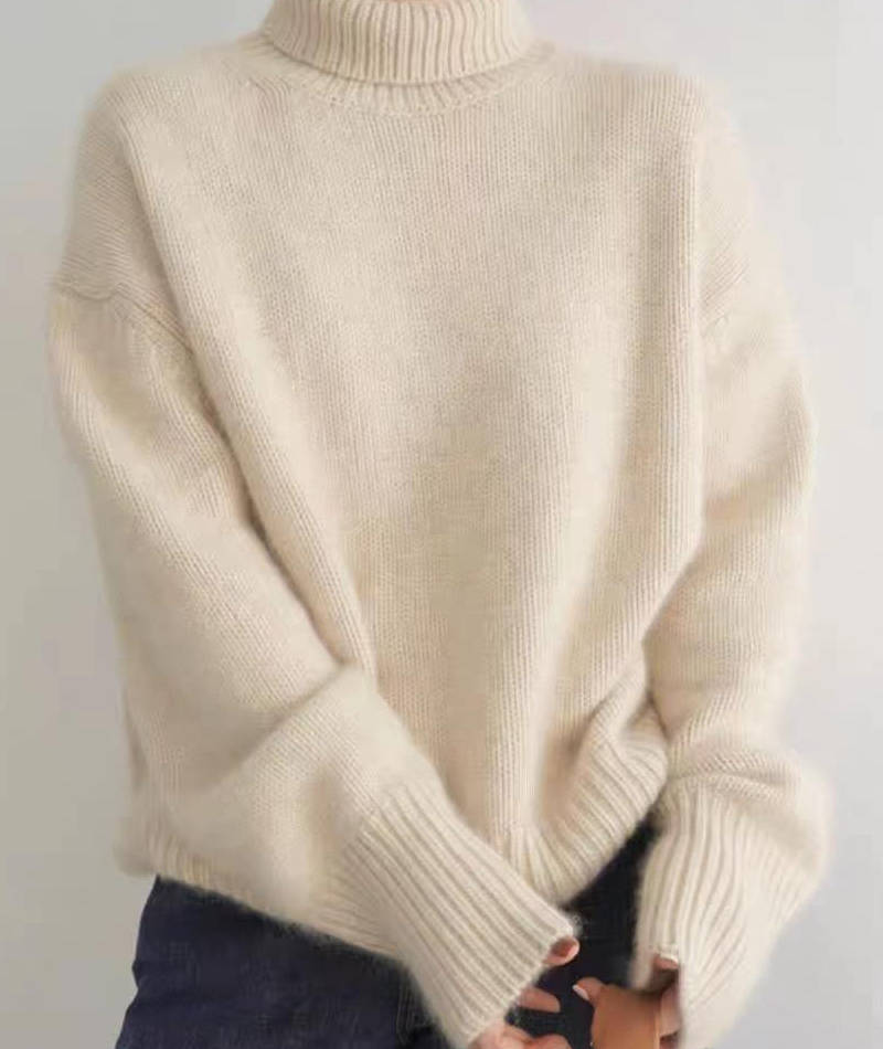 Women's Oversized Turtleneck Pullover Sweater