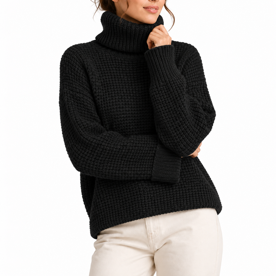 Women's Oversized Turtleneck Sweater