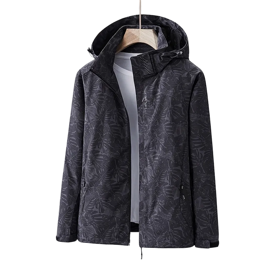 Women's Printed Hooded Raincoat
