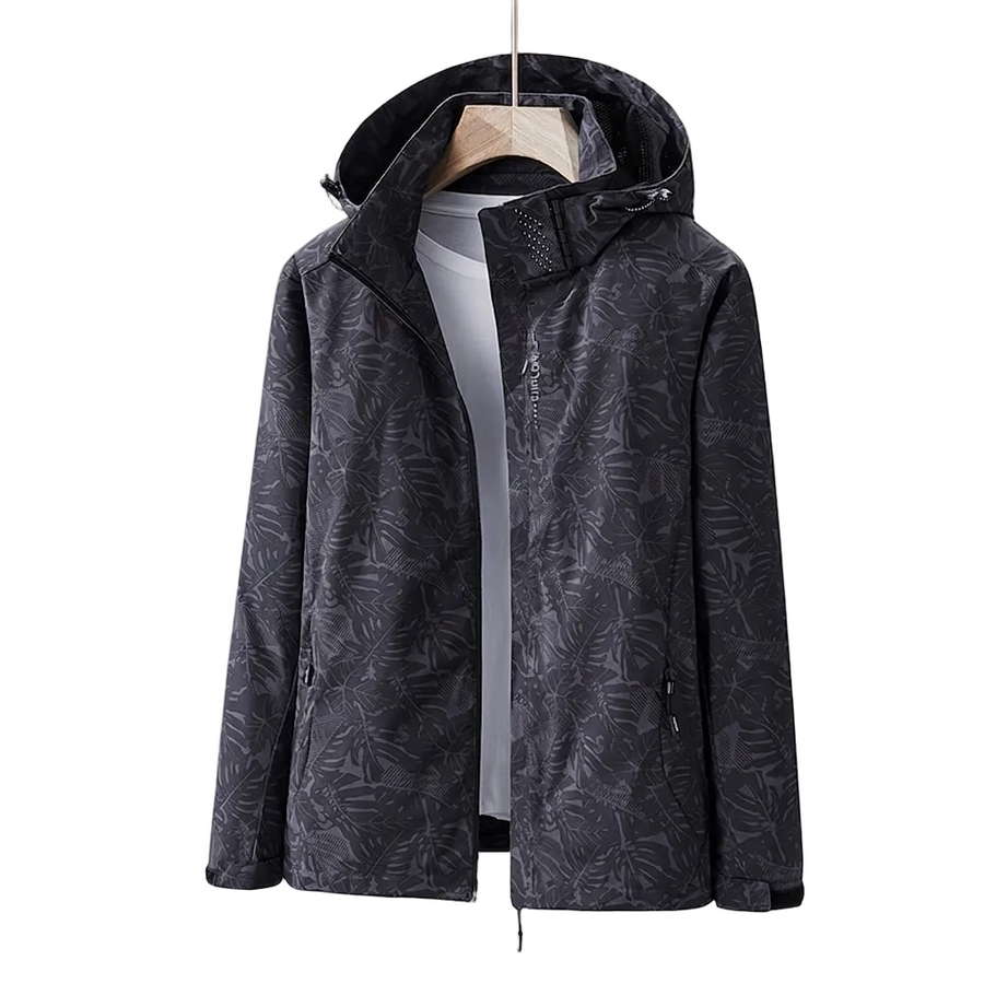 Women's Printed Hooded Raincoat