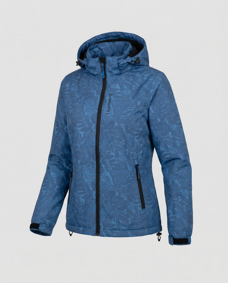 Women's Printed Hooded Raincoat