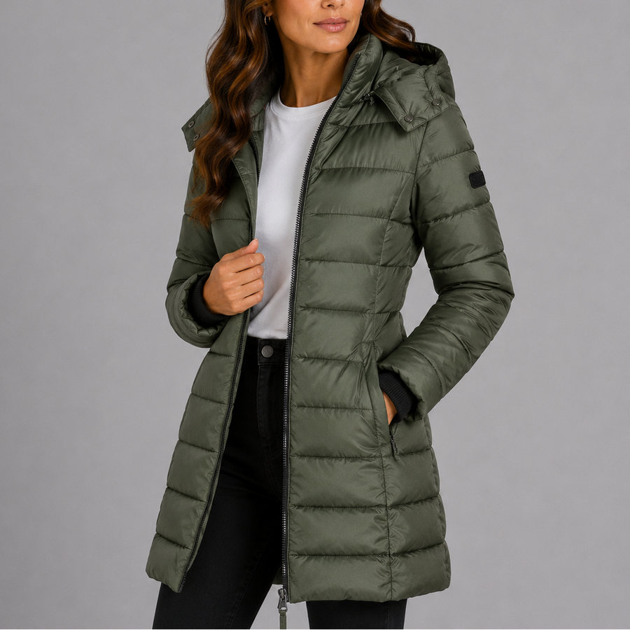 Women's Quilted Hooded Puffer Jacket