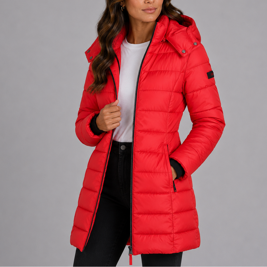 Women's Quilted Hooded Puffer Jacket