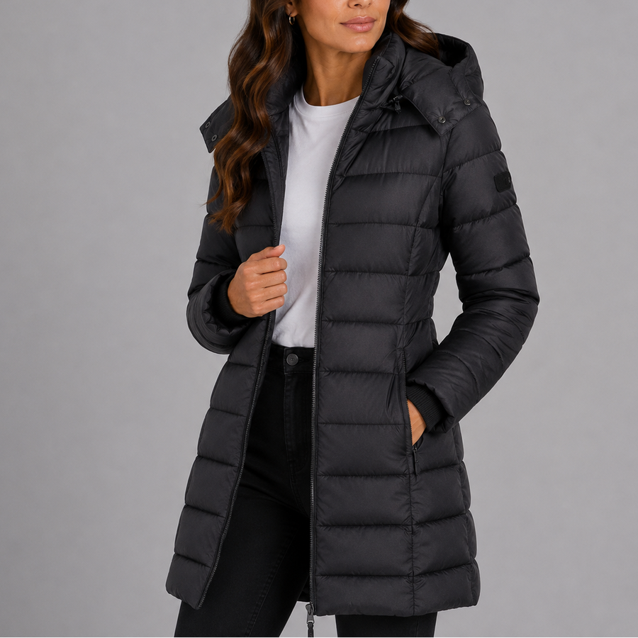 Women's Quilted Hooded Puffer Jacket