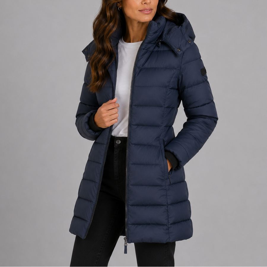 Women's Quilted Hooded Puffer Jacket
