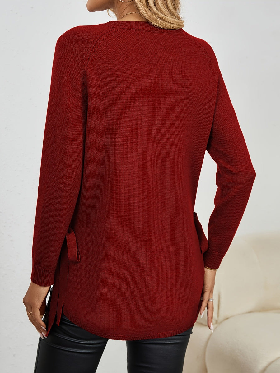 Women's Oversized Tunic Sweater Side Slit