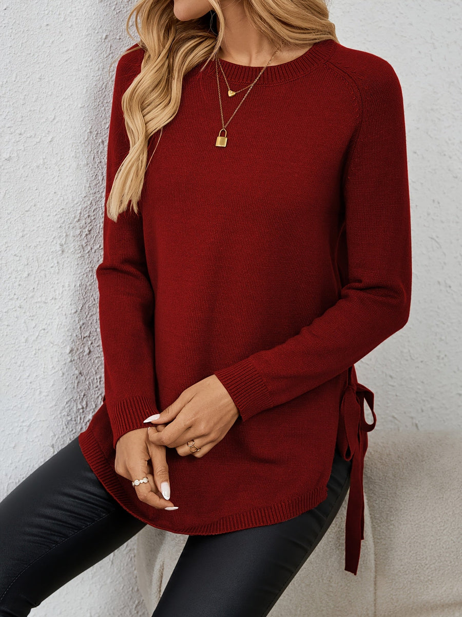Women's Oversized Tunic Sweater Side Slit