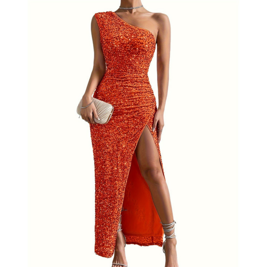 Women's Sparkly Fall Wedding Guest Dress
