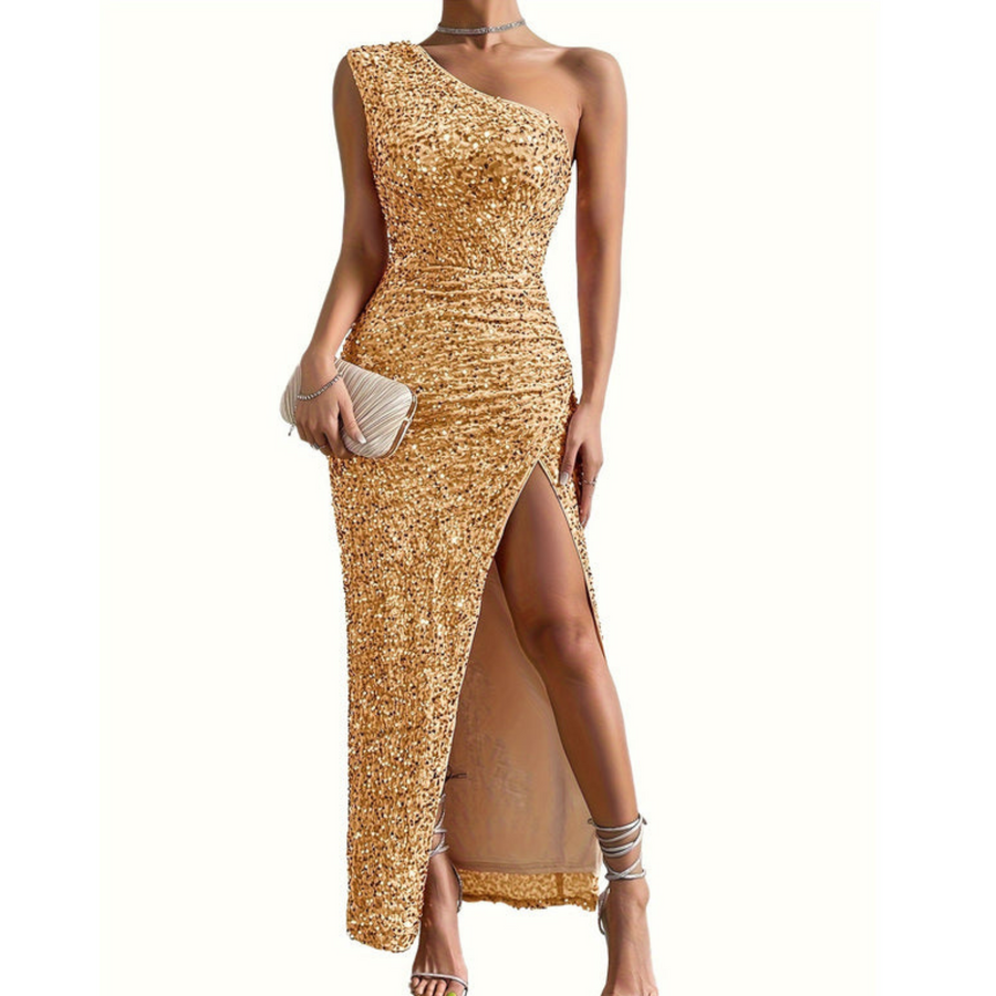 Women's Sparkly Fall Wedding Guest Dress