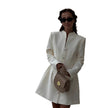 Women's Structured Long Sleeve Fall Wedding Guest Dress