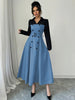 Women’s Two-Tone Midi Dress