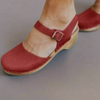 Women's Closed Toe Platform Sandals Cushioned - Red