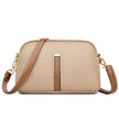 Women's Compact Leather Handbag Mini - Khaki