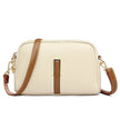 Women's Compact Leather Handbag Mini - Apricot