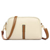 Women's Compact Leather Handbag Mini - Apricot