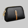 Women's Compact Leather Handbag Mini - Black