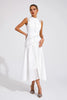 Women's Cutwork Wedding Guest Dress Midi - White
