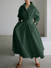 Women's Elegant Long Dress Maxi in Army Green