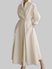 Women's Elegant Long Dress Maxi in Beige