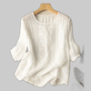 Women's Embroidered Relaxed Blouse in White